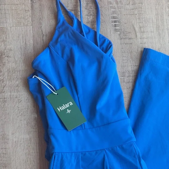 HALARA Vibrant Blue Jumpsuit NWT - Picture 3 of 7